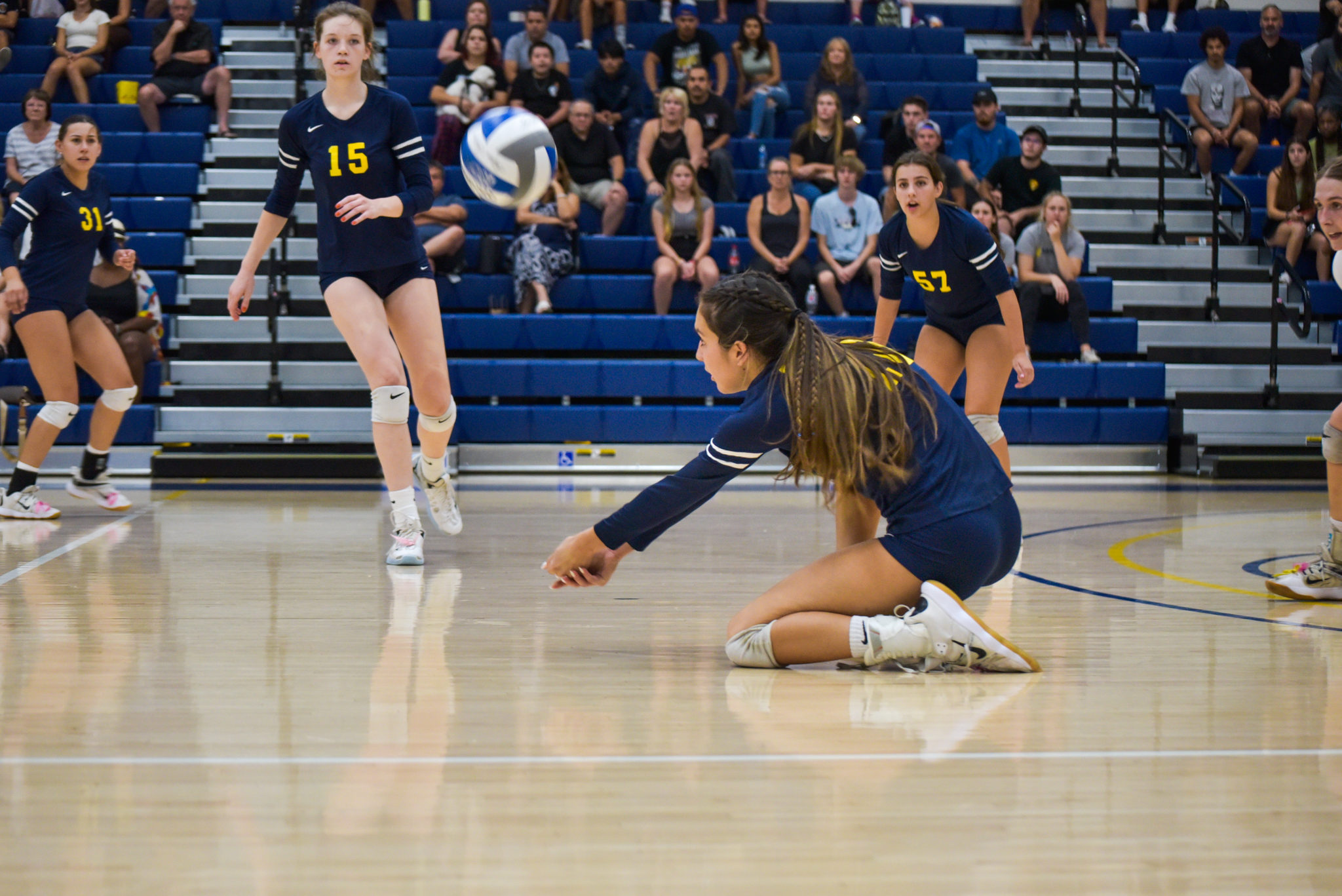 College of the Canyons women's volleyball stock image.