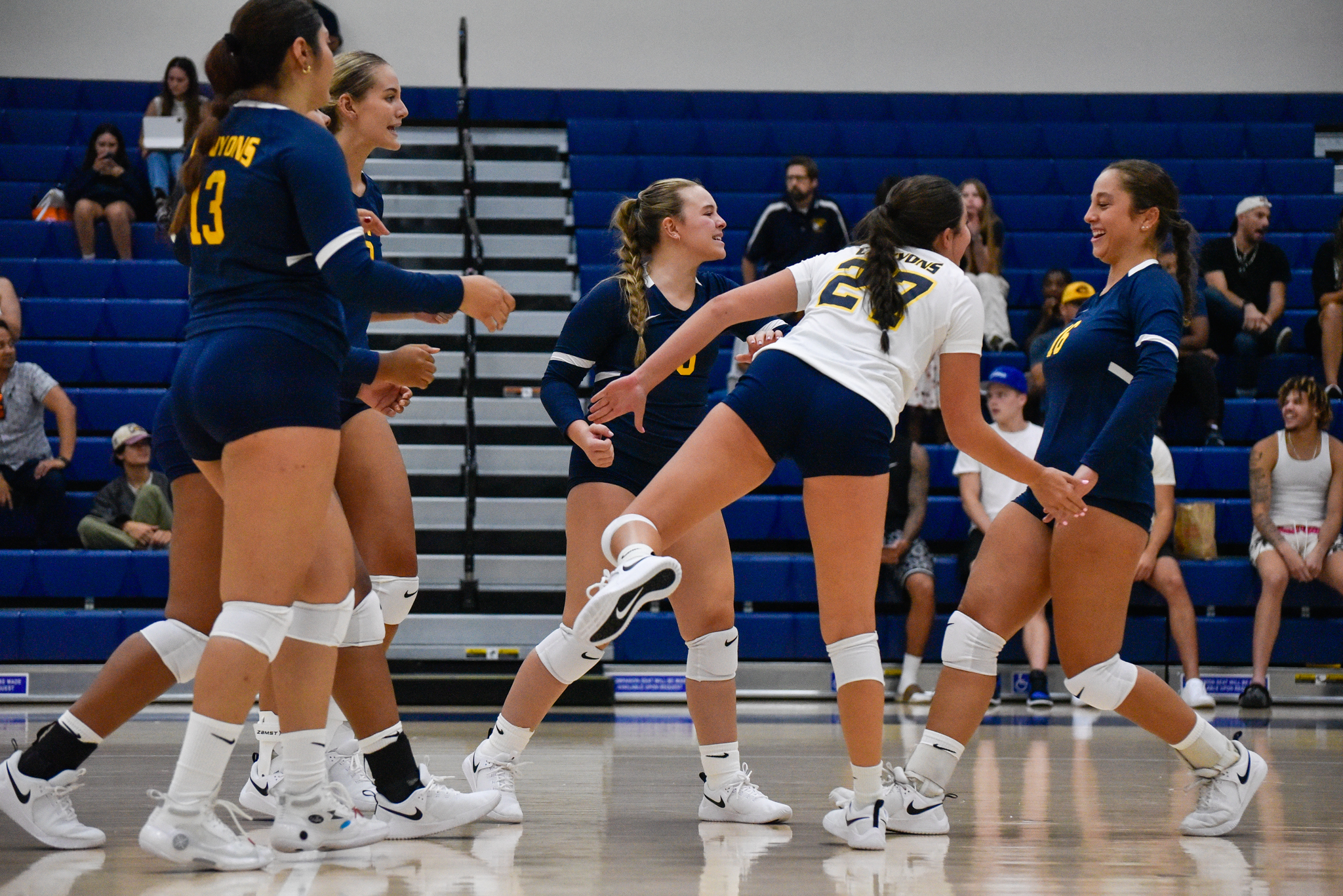 College of the Canyons women's volleyball stock image.