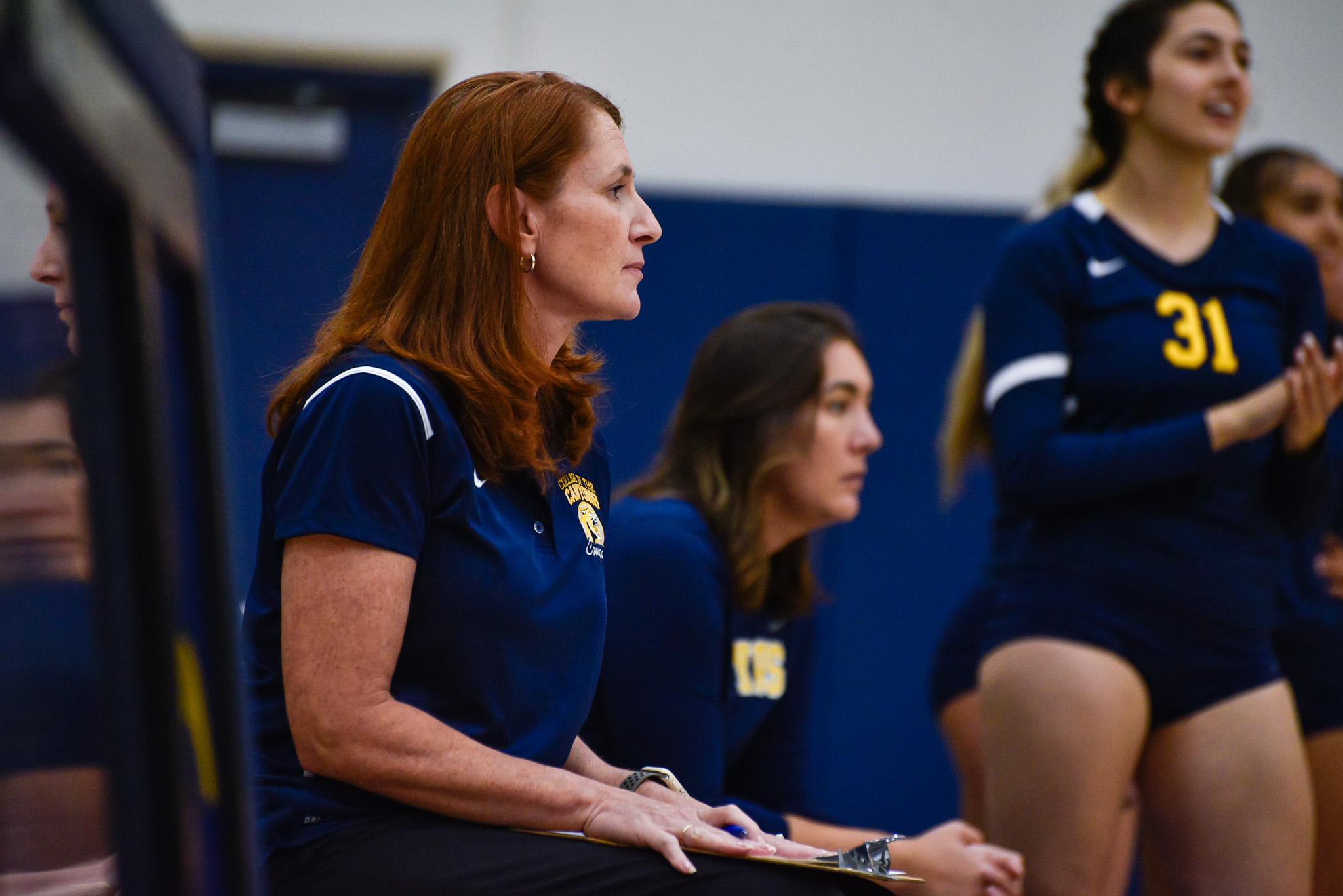 Stock image of College of the Canyons women's volleyball head coach Lisa Hooper.