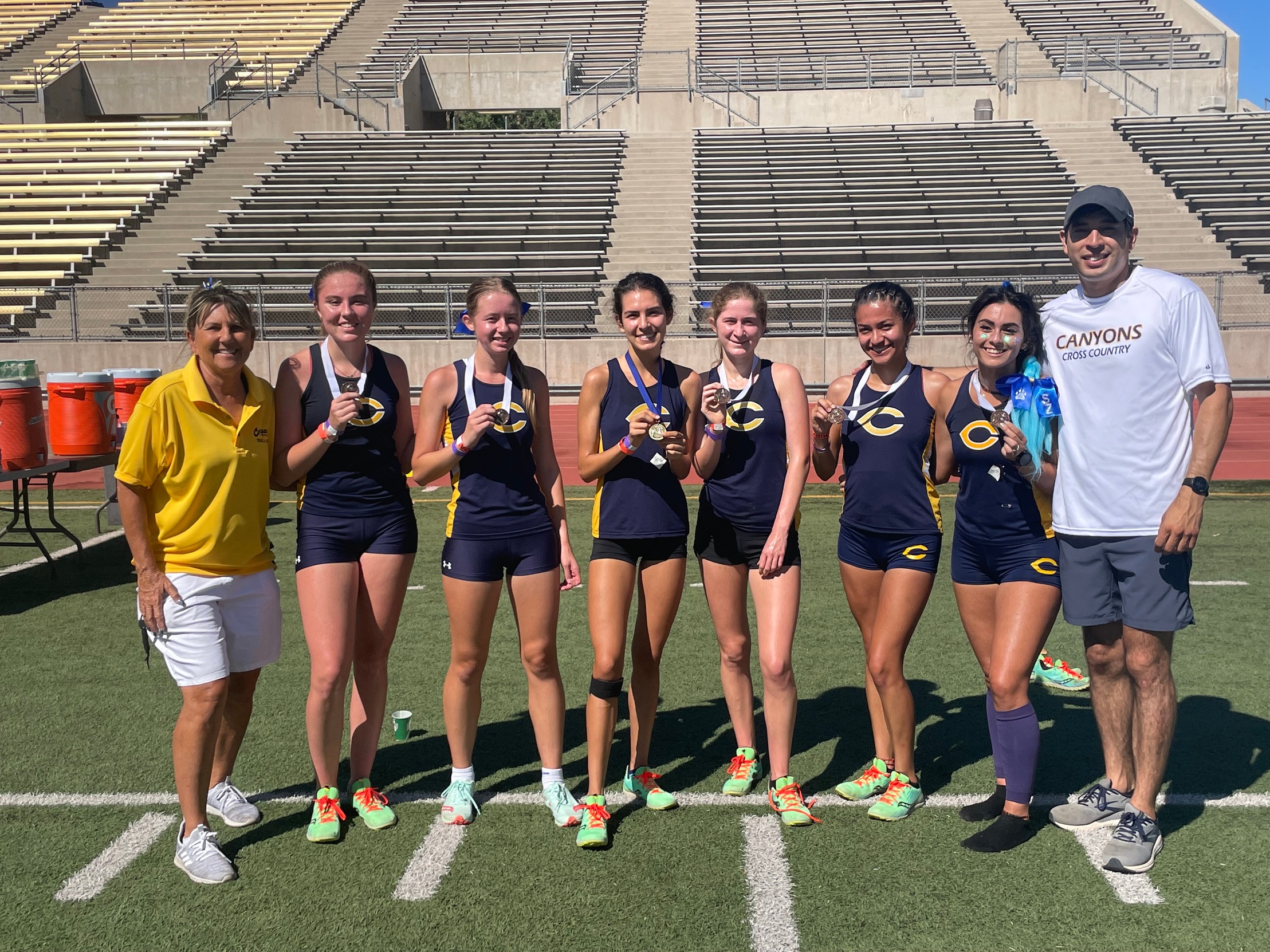 College of the Canyons saw all six runners place in the top-15, with freshman Danielle Salcedo winning the event outright for the second consecutive week, as the Cougars cruised to victory at the Canyons Invitational on Friday. — Jesse Muñoz
