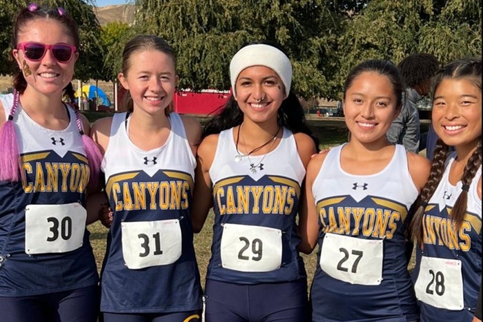 College of the Canyons women's cross country team at CCCAA Southern California Regional Championships on Friday, Nov. 4.
