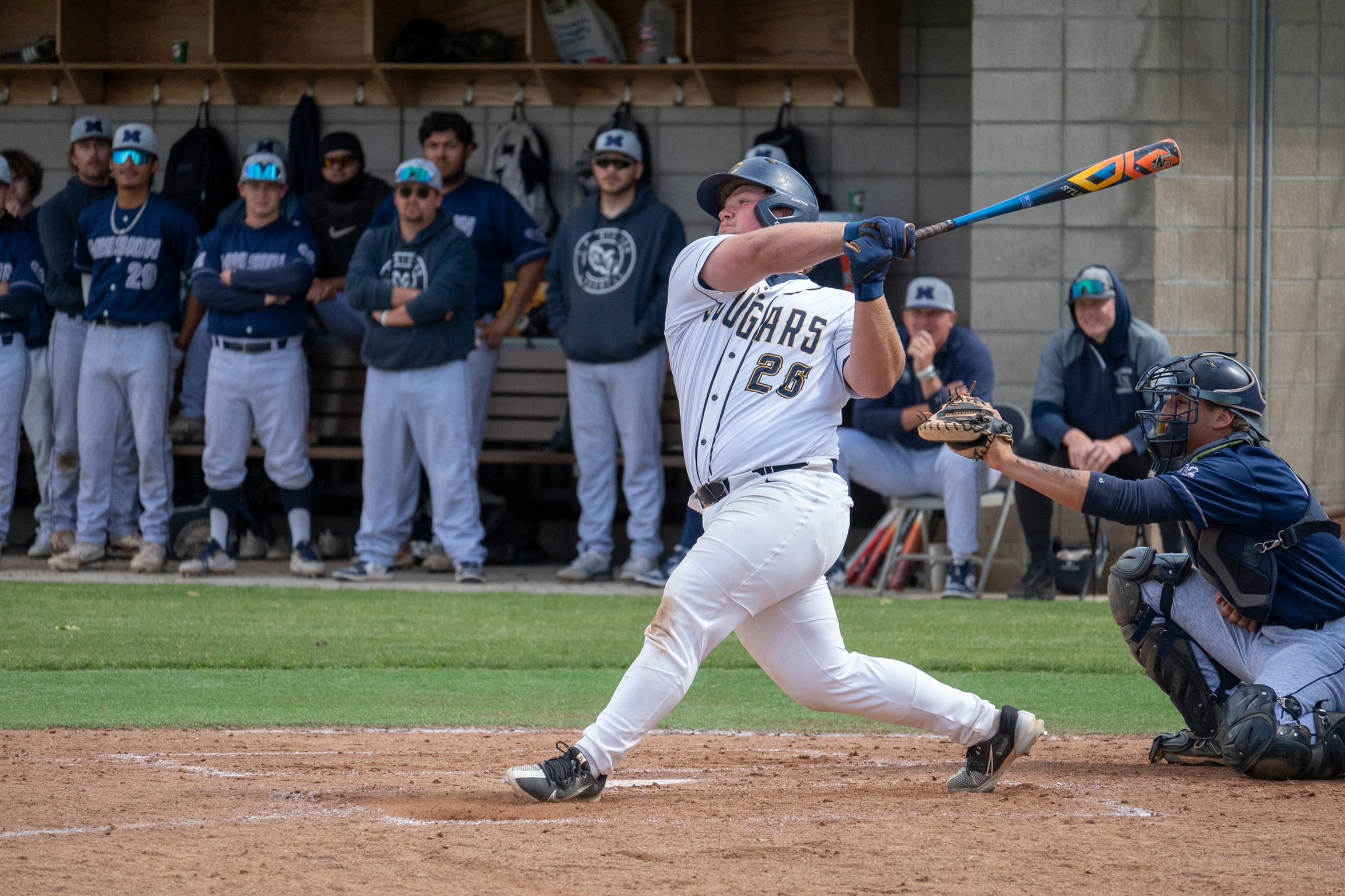 College of the Canyons baseball student-athlete Andrew Sherrell during game vs. L.A. Mission on April 4, 2024.