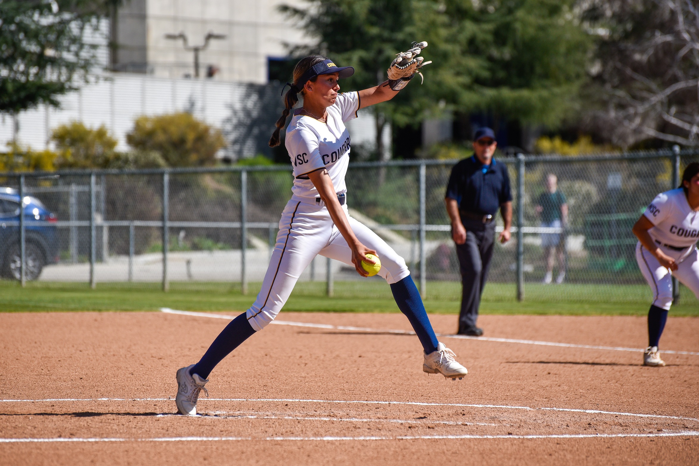 Stock action image of College of the Canyons softball player Nichole Muro.
