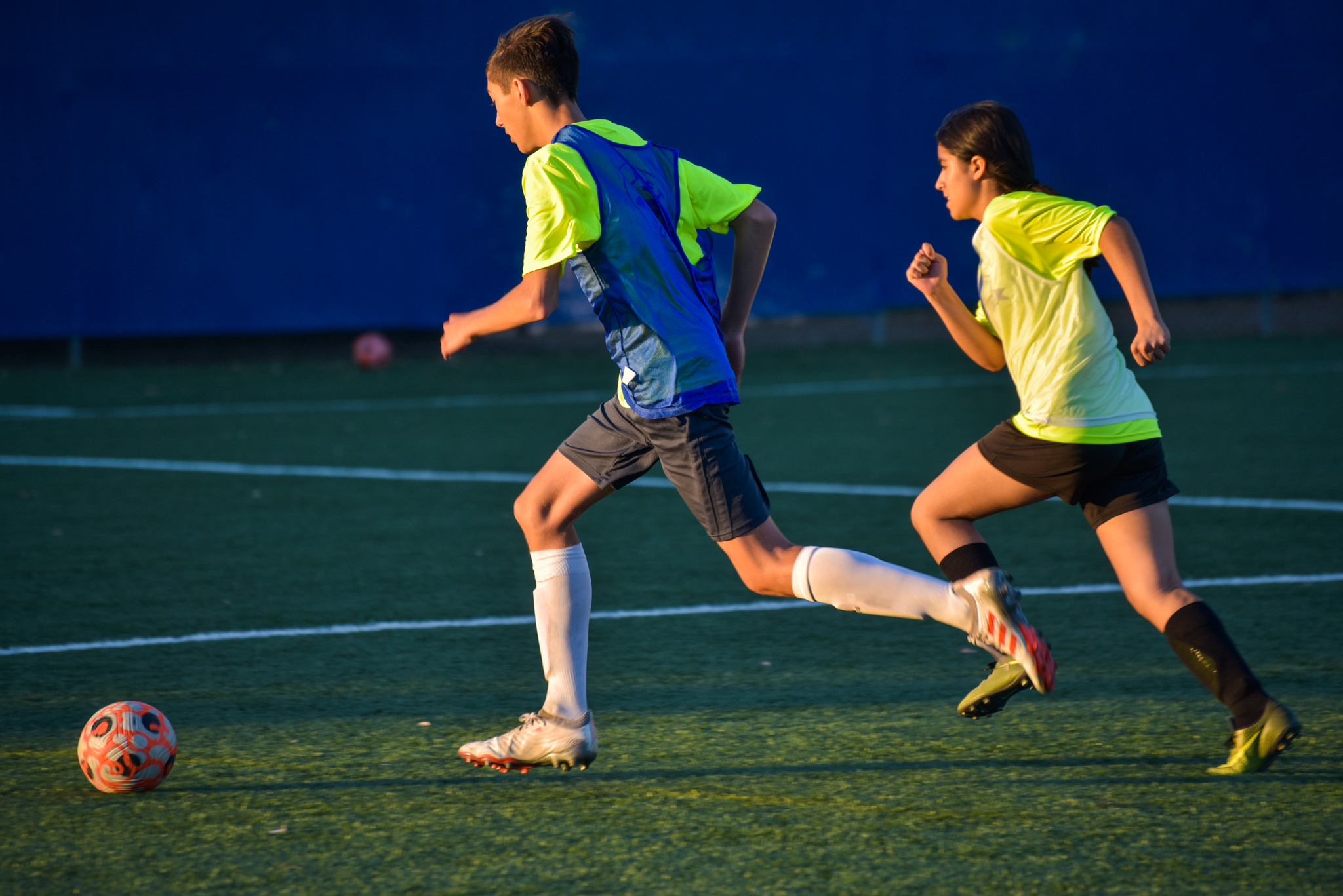 College of the Canyons youth soccer programs stock image.