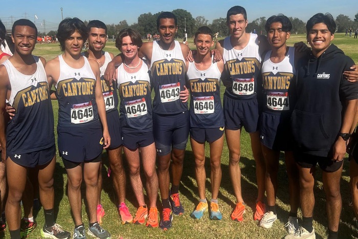 College of the Canyons men's cross country group shot at 3C2A SoCal Championships on Nov. 3.